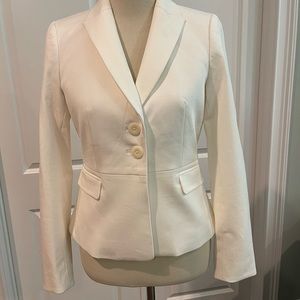 J CREW 365 CROPPED JACKET. Size 6. Cream. NEVER WORN!
